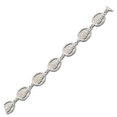 Sterling Silver Hawaiian Pineapple Design Bracelet