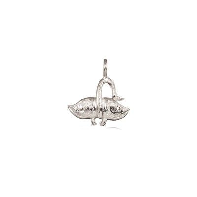 Sterling Silver Hawaiian Devil Ray Fish Mini Charm