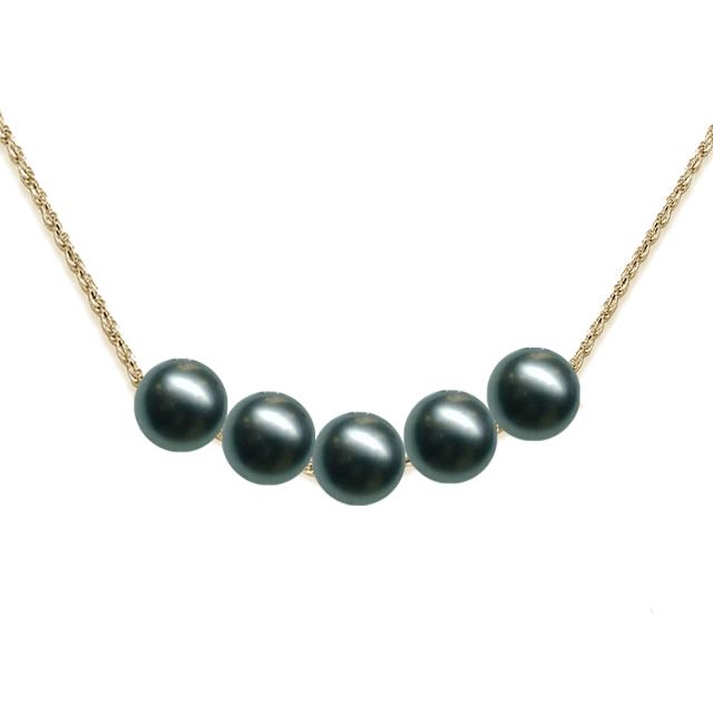 11MM Tahitian Pearl and 14KT Gold Rope Necklace
